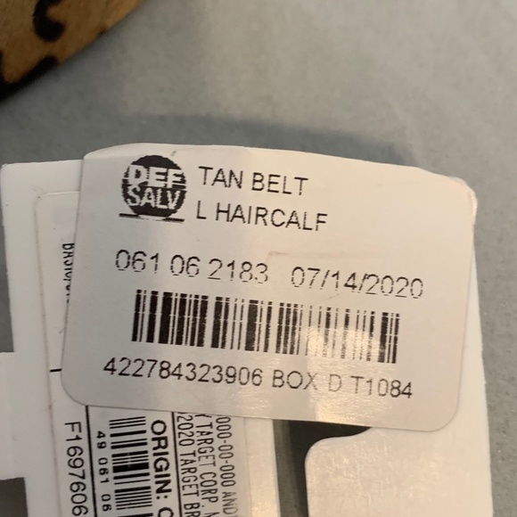 A.N.D. GENUINE LEATHER BELT NWT - Picture 3 of 5